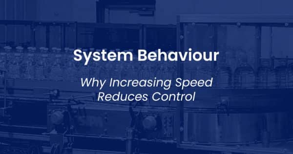 Why Increasing Speed Reduces Control